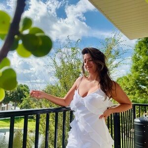 Abercrombie & Fitch White Mini Dress